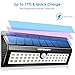 URPOWER Solar Lights, 78 LED Solar Motion Sensor Lights Outdoor Waterproof Solar Powered Security Light Motion Activated Auto On/Off Solar Wall Lights for Patio Deck Yard (Cool White, 4 Pack)