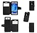 BLU Studio Selfie case, KuGi ® High quality universally PU cover + TPU Case for BLU Studio Selfie 5.0 inch smartphone. (Black)