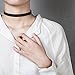 Choker Necklace Black Velvet Choker Set Necklaces for Women Girls(6 Pcs)