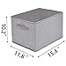 GRANNY SAYS Closet Storage Bins, Storage Baskets for Organizing, Fabric Storage Bins with Handles, Clothing Storage Containers for Organization Wardrobe, Gray, Extra Large, 3-Pack