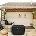 SheeChung Gas Fire Pit Cover Square - Premium Patio Outdoor Cover Durable 100% Waterproof,Fits 30 inch,31 inch,32 inch Fire Pit/Table Cover,Black (Square 32