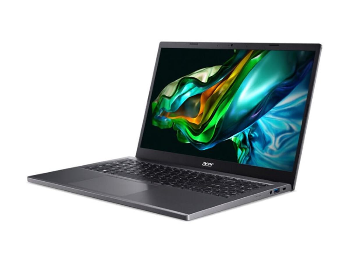 acer Aspire 5 (A515-48M-R9J8) Laptop, 15.6-Inch FHD Display, AMD Ryzen 5 7530U, 16 GB RAM, 1 TB SSD, AMD Radeon Graphics Card, Windows 11, QWERTZ Keyboard, Grey
