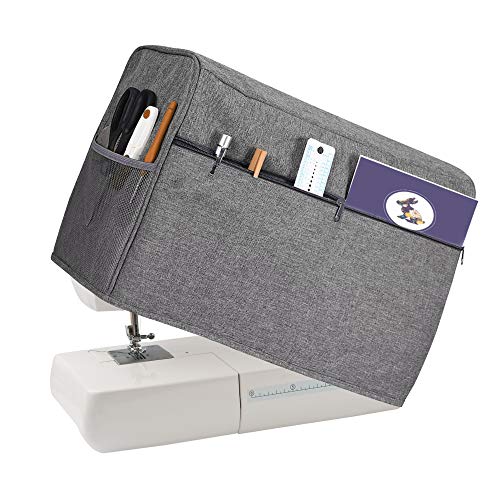 Sewing Machine Cover with 3 Convenient Pockets Protective Quilted