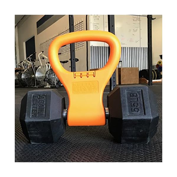 KETTLE GRYP - The Original - As Seen on SHARK TANK! Converts Your Dumbbells Into Kettlebells - Made in the USA - Dumbbell Grip Handle - Image 3