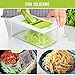 Godmorn Mandoline Slicer, Vegetable Veggie Chopper Dicer Cutter Grater, 7 Interchangeable Stainless Steel Blades, Preparing Vegetables Fruits Salad Low-Carb, Paleo Gluten-Free Diets, For Home/Camping