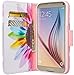 GALAXY WIRELESS for Galaxy S7 Case with Wallet, Samsung Galaxy S7 Wallet Case, Flip Folio [Kickstand Feature] Pu Leather Wallet Case with ID Slots for S7 Phone Case - Sun Flower