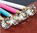 ZNFSZ WOAIWO-Q Pen with Big Diamond/Crystal -Metal Ballpoint Pen Office Supplies -(Pack of 12), Pine, (WOAIWO-239ENJ)