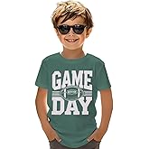 KEKEMI Kid Boys Football Ballgame Shirts Funny Game Day T-Shirt Football Fans Gift Outfit Kids Sports Tees Short Sleeve Tops