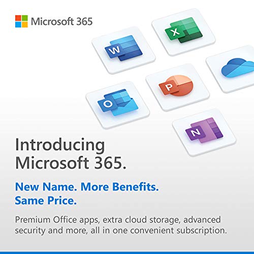 Microsoft 365 Personal Office 365 apps 1 user 1 year subscription