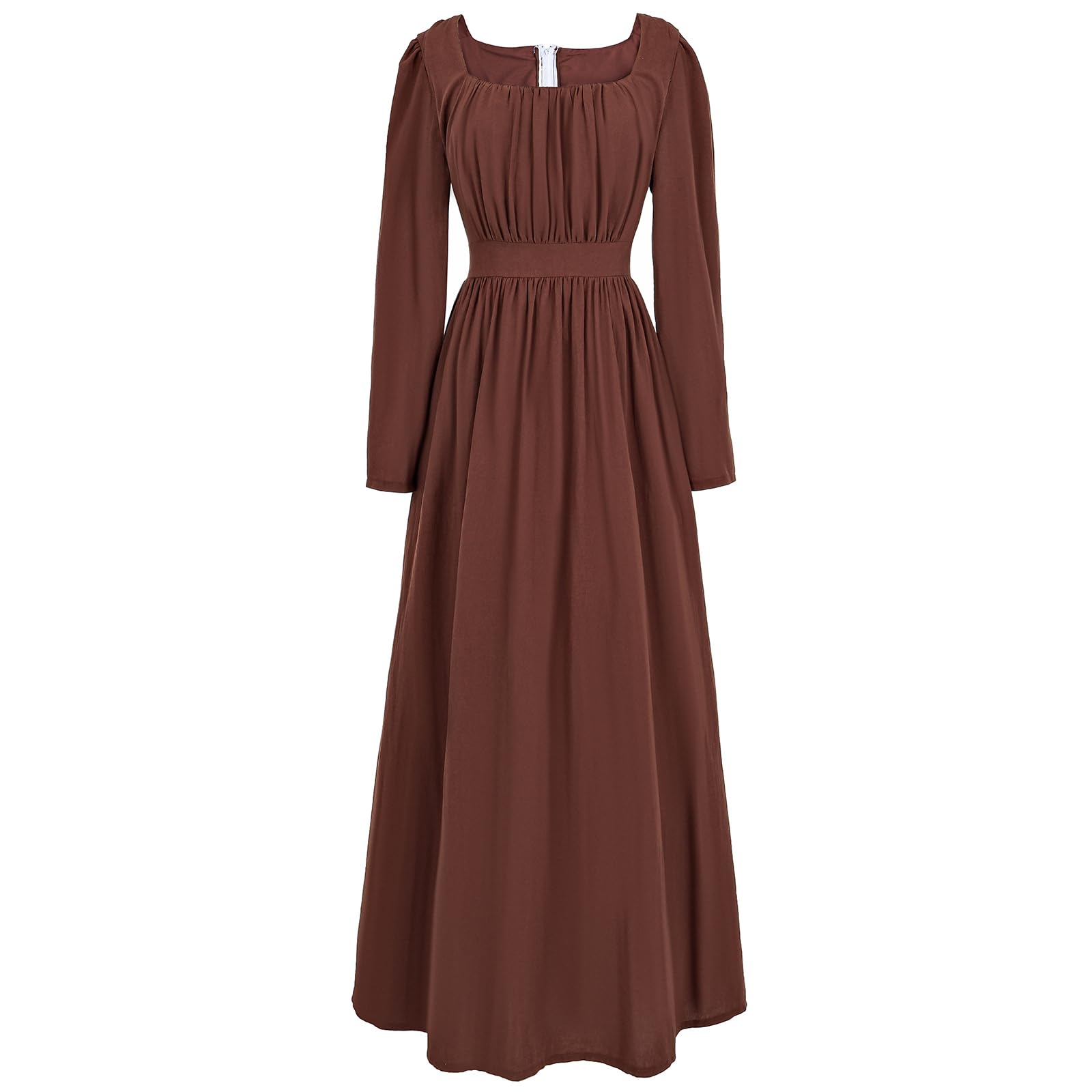 Photo 1 of FCCAM Regency Dress for Women Regency Era Dress with Pocket Victorian Ball Gown Peasant Dress L