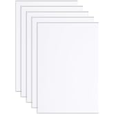 5 PCS White Foam Boards, 11 Inch Poster Foams Boards Sheets Thickness White Foams Core Backing Board Rectangle Foam PVC Sheet Double Sided Core Board Sign for Art Crafts, Presentation, Wedding（Foam ）