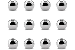 CVGY 12pcs 1'' Chrome Steel Bearing Balls 25.4mm Steel Balls Precision Bearing Bulk Bicycle Bearing Balls