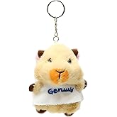 Guinea Pig Plush Keychain - Animal Accessories for Women Men, Cartoon Key Ring for Car Keys, Back to School Gifts