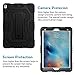iPad Pro 10.5 Case, Digital Hutty 3 in 1 Shockproof Heavy Duty Full-body Protective Cover with Kickstand for Apple iPad Pro 10.5 2017 Release Black