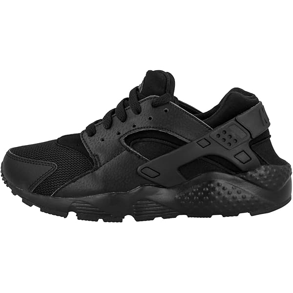 Nike Huarache Run Gs 654275-016 Kids Shoes Black/Black-Black