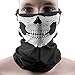 HD Stretchable Windproof Black Tribal Classic Skull Soft Polyester Half Face Mask Snowboard Snowmobile Snow Ski Facemask Headwear