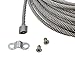 ABN Cargo Tow Trailer Tie Down Strap Cable with Hook and Winch Mount – 50ft x 3/16in ATV, UTV, Boat Tiedown