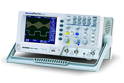 GW Instek GDS-1152A-U 5.7" LCD Color Display Digital Storage Oscilloscope with USB Port, 150MHz Bandwidth, 2-Channel, 2.3ns Rise Time
