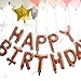 BALONAR Birthday Party Decoration Kit Happy Birthday Banner Champagne Bottle Goblet Stars Latex Balloons for Birthday Party Supplies … (Rose Gold)