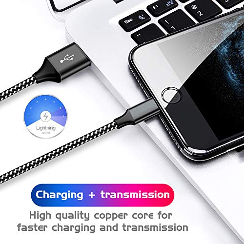 image for TNSO MFi Certified Phone Cable 5Pack 3FT 3FT 6FT 6FT 10FT Extra Long N