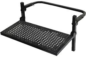 OMAC Adjustable Tire Wheel Step Platform Folding Non Slip Truck Pick Up SUV RV | Portable Tire Step Over Tire Climber Load Capacity 220Lbs