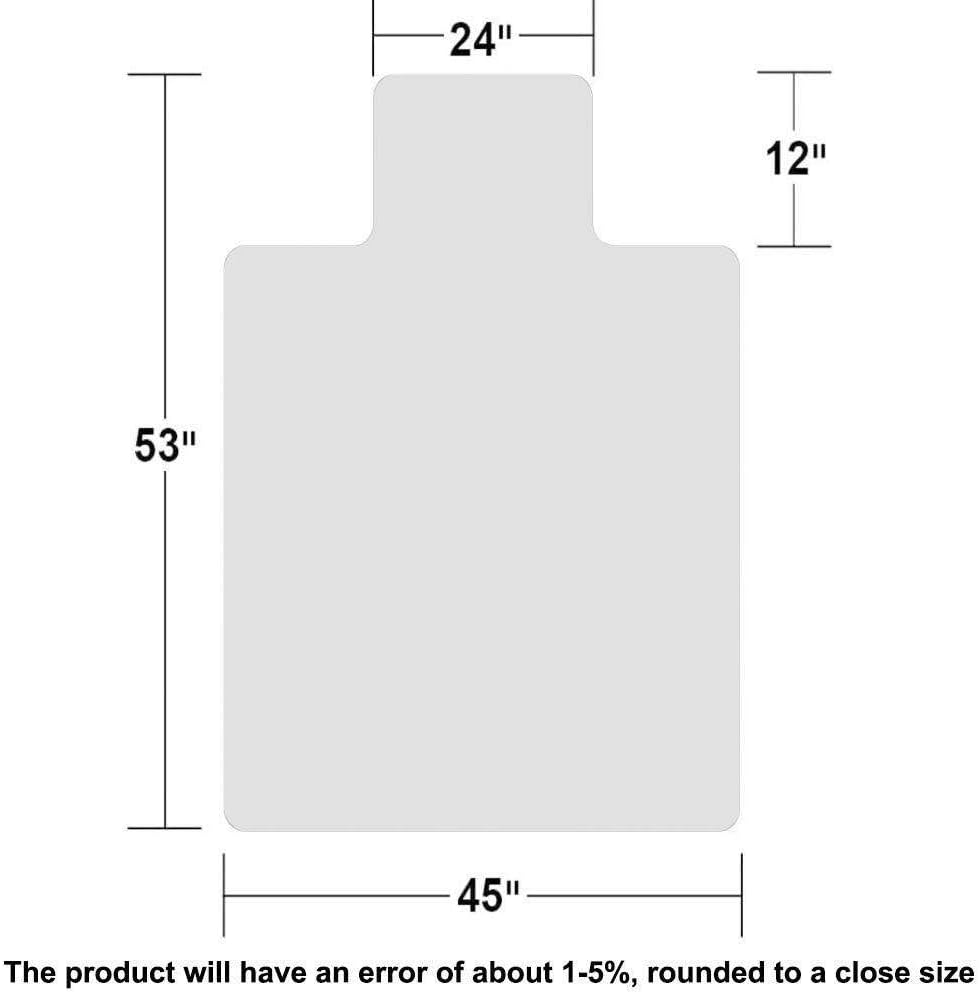 Office Chair Mat for Hardwood Floor - 36"x48" Clear PVC Desk Chair Mat - Heavy Duty Floor Protector for Home or Office - Easy Clean and Flat Without Curling : Office Products