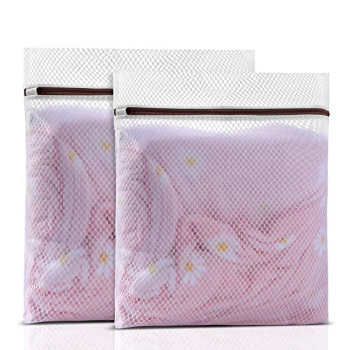Gogooda Mesh Laundry Bags,Wash Machine Wash Bags For Hosiery, Blouse, Underwear, Bra,Lingerie Baby Clothes, Delicate Wash Laundry Bags for Travel Storage Organization (2 Set: 1XL+1L)