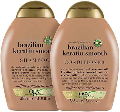 OGX, Shampoo & Conditioner, Ever Straightening+ Brazilian Keratin ...