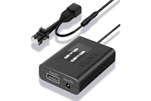 FitDVR Dash Camera Power Adapter (10-Pin) for Subaru Nissan Mazda Infiniti, Connects to Auto Dimming Mirror, Built-in USB Power Source, LED Display, Easy to Install, 5V 12V Output, D3-033