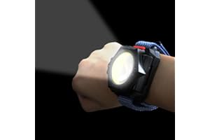 Minsk Wrist Flashlight, Hand Free Running Light, 500 Lumen Super Bright COB Bead Wrist Light Rechargeable for Night Walking, Running, Hiking & Outdoor Camping(Wristlight)