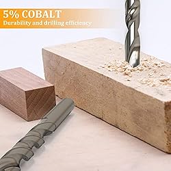 M MIMHOOY 2Pcs M35 Cobalt Drill Bits 8mm Drill Bit