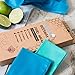 B-Earthie Beeswax Food Wraps- 3 Pack Reusable, Sustainable, Eco-Friendly, Premium Quality, Plastic-Alternative Food Wraps| 1 Large, 1 Medium, 1 Small plus 1 Replenishing Beeswax Bar