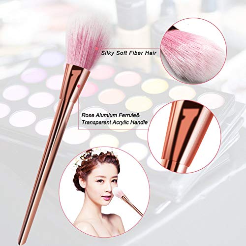 CINEEN professionelles 7-teiliges Set für Make-up, Kosmetik-Pinsel, Puder, Foundation, Lidschatten, Lippenpinsel