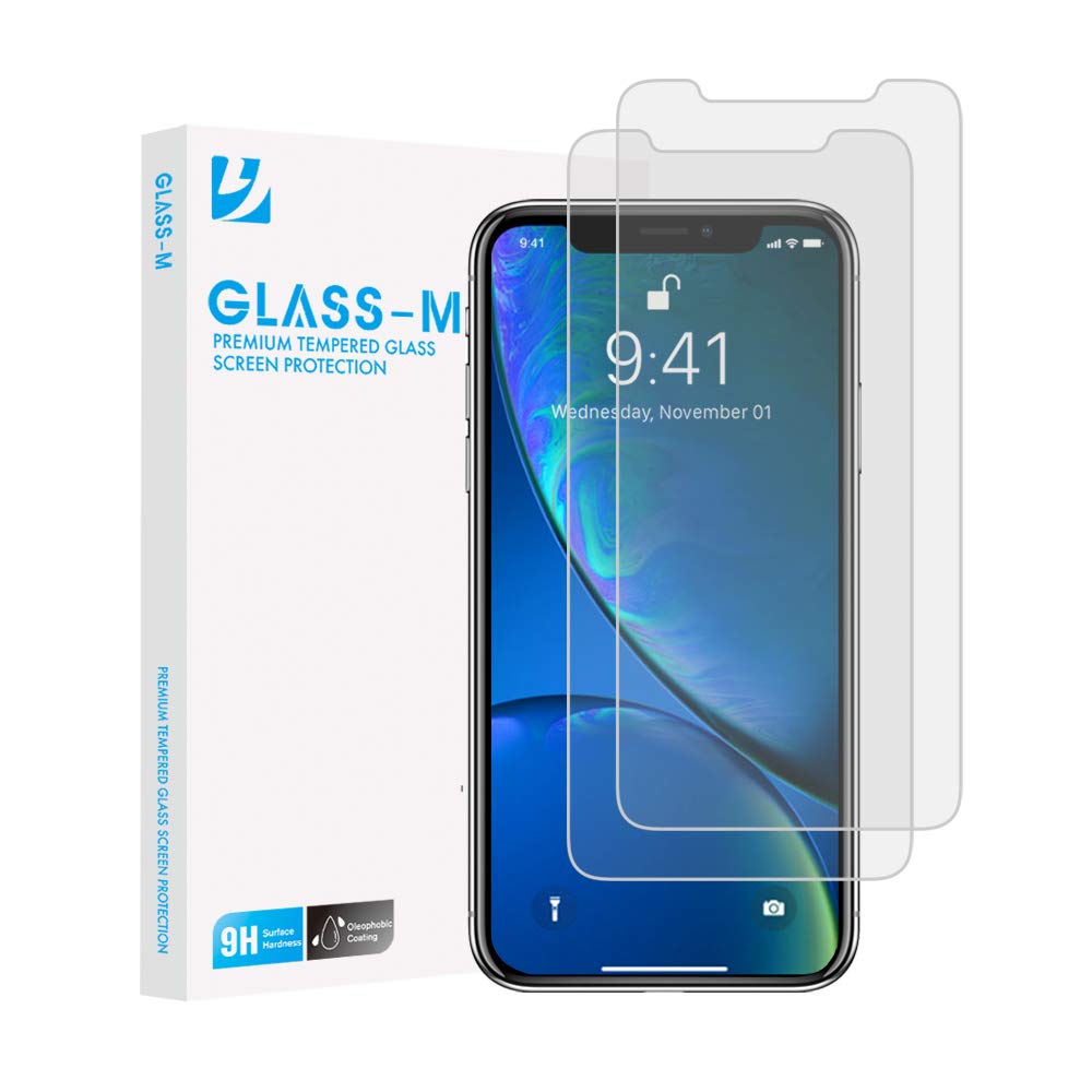 GLASS-M [2 Pack] iPhone XR 6.1\