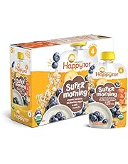Happy Baby Organic Stage 3 Food Hearty Meals Vegetables w Quinoa 4 Pouch , Harvest Vegetable & Chicken, 64 Ounce, (Pack of 16)