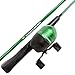 Wakeman Spawn Series Kids Spincast Combo and Tackle Set - Green, 51