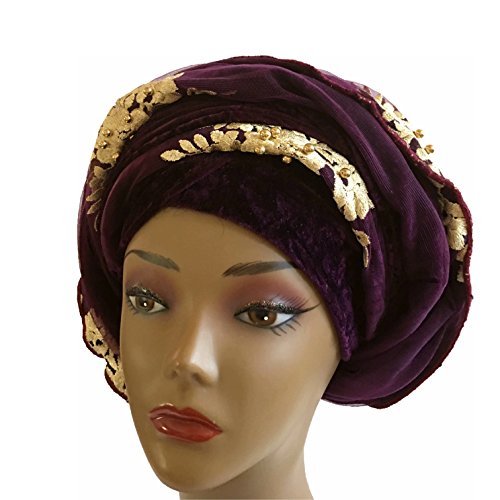Embroidery beaded stoned turban - Image 4