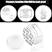 SumDirect 100Pcs 5G/5ML Clear Plastic Cosmetic Containers with Lids, Sample Jars, Makeup Sample Containers for Cream Lotion with a Scoop and 10 Pcs Organza Bags