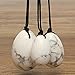[GTC Certificated] SanSiDo Yoni Egg Jade Egg 3Pcs Amethyst Massage Stones for Women to Strengthen Pelvic Floor Muscles & Counter Stress Adult Urinary Incontinence (Natural White Howlite)
