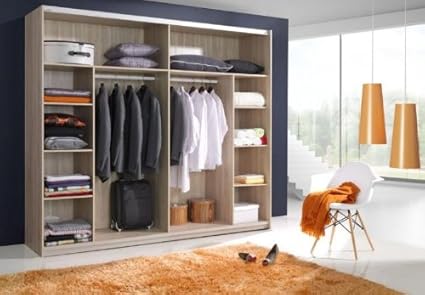 Sliding Wardrobe Belfast 2 Door 2 5m Amazon Co Uk Kitchen Home