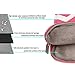 Mosiso Chevron Laptop Sleeve Bag with Small Case for 13 Inch MacBook, Light Pink