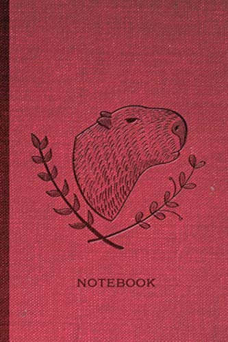 Notebook: lined journal for Capybara lovers, Cute Capybara folk art, old style, classic lined journal notebook: / Journal lined paper, 6x9, 120 pages