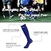 Unisex Football Socks,Adult Youth Royal Blue Solid Comfort Moisture-Wicking Soccer Baseball Team Long Tube Socks Feelingway 2 Pairs
