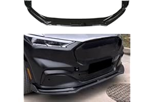 CHIESMA for Mach E Front Bumper Lip Fit for 2021 2022 Fold Mustang Mach-E ABS Painted 3pcs Front Bodykit Spoiler Splitter Air