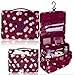 L&FY Hanging Toiletry Bag For Women-Portable Travel Toiletry Bag Water-resistant Makeup Organizer Bag For Travel Size Cosmetic, Toileries, Bathroom Accessories(Wine Red)