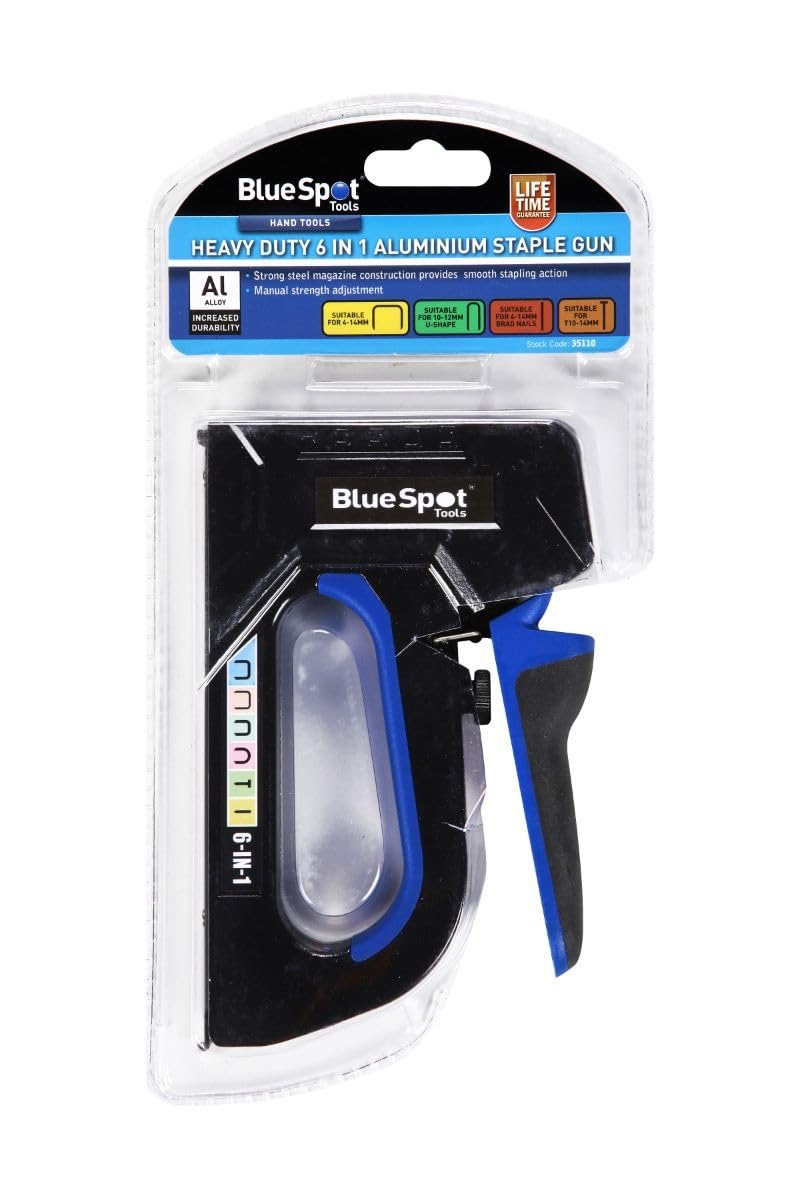 Blue Spot 35110 4-8mm Medium Duty Stapler - Blue