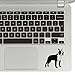 StickAny Palm Series Boston Terrier 5 Sticker for Macbook Pro, Chromebook, and Laptops (Black)