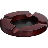 GLENCREAG Cigar Ashtray, 4-Slot Holders, Stainless Steel | Large Deep Capacity, Easy Clean Stainless Steel Interior, For Indoor Outdoor Patio and Home Bar, Gift for Men
