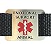 Leash Boss Emotional Support Animal ESA Dog ID Tag - Stainless Steel - Attaches to Nylon Collar or Harness (1 in)