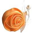 Jackcsale Boutonniere Bridegroom Groom Men's Boutonniere Boutineer with Pin for Wedding, Prom, Homecoming Golden 1 Piece
